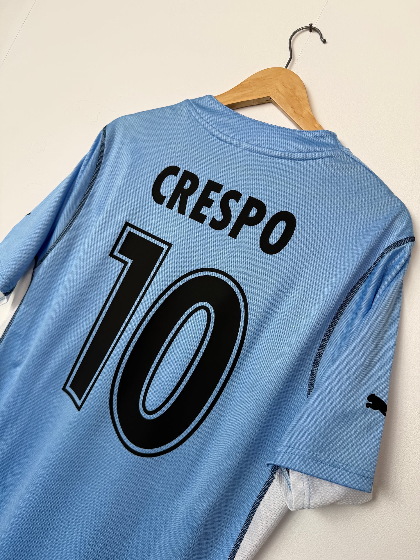 Hernan Crespo SS Lazio 2001-02 home football shirt (M)