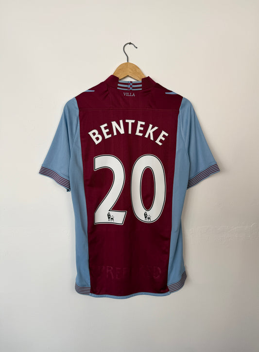 Christian Benteke Aston Villa FC 2013-14 home football shirt (M)