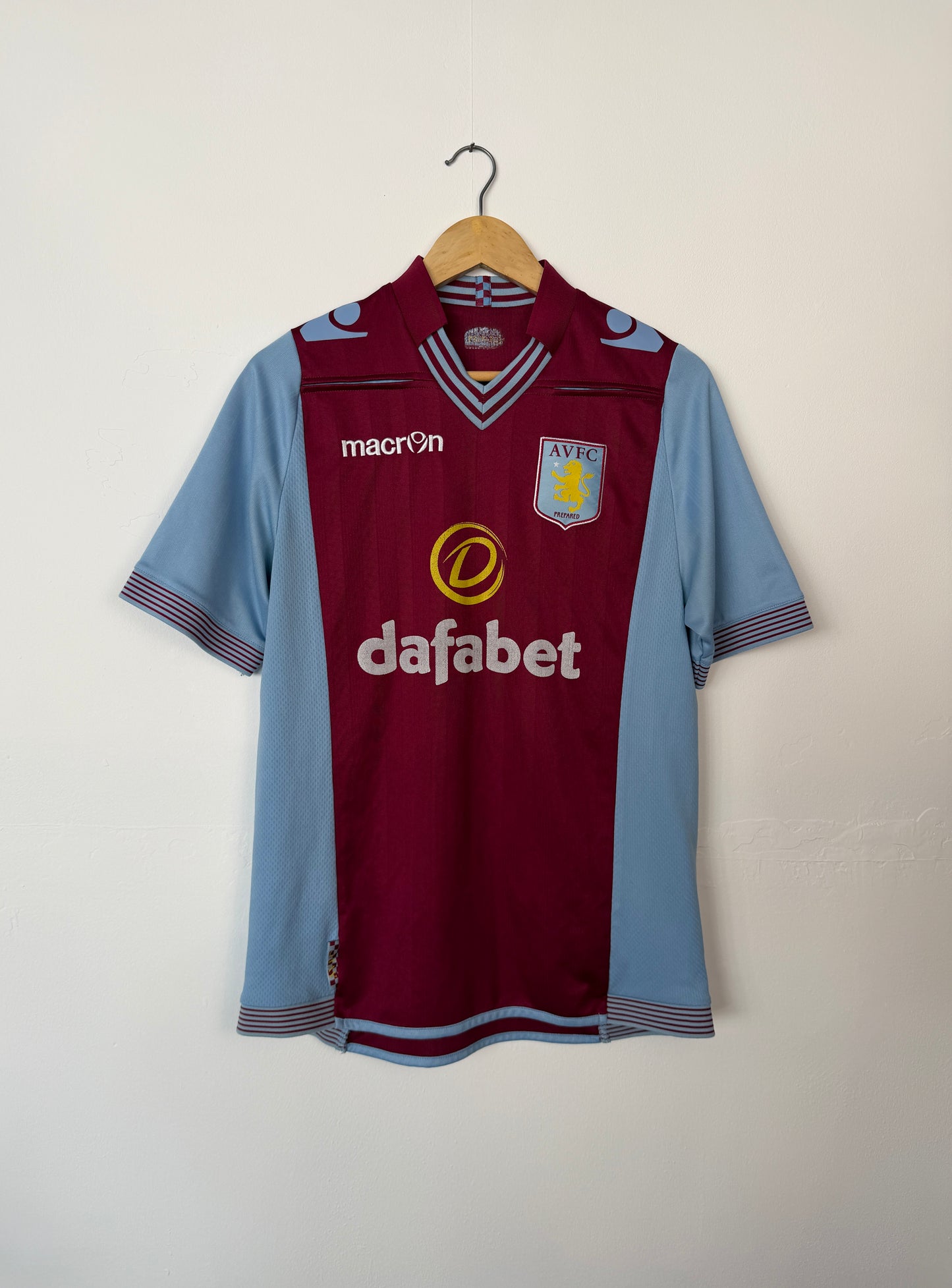 Christian Benteke Aston Villa FC 2013-14 home football shirt (M)