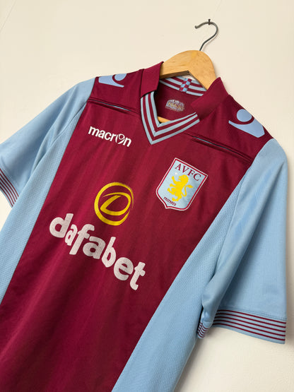 Christian Benteke Aston Villa FC 2013-14 home football shirt (M)