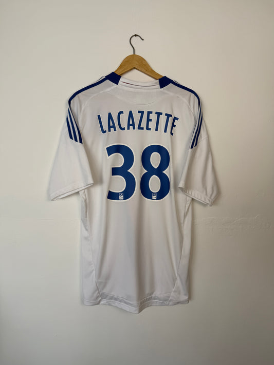 Alexandre Lacazette Olympique Lyonnais 2010-11 home football shirt (L)