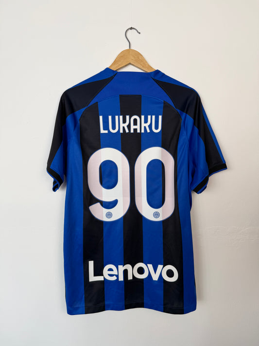 Romelu Lukaku Inter Milan 2022-23 home football shirt (L)