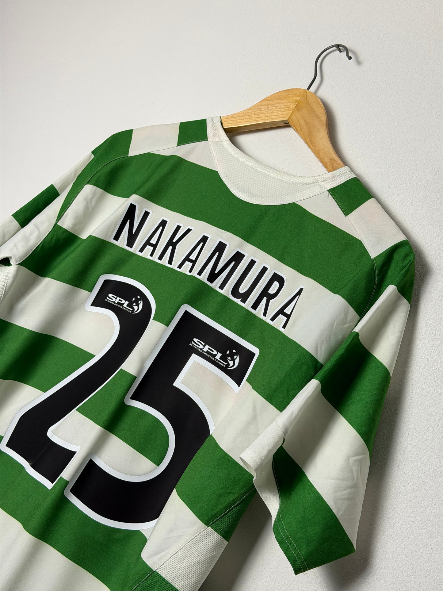 Shunsuke Nakamura Celtic FC 2005-06 home football shirt (M)