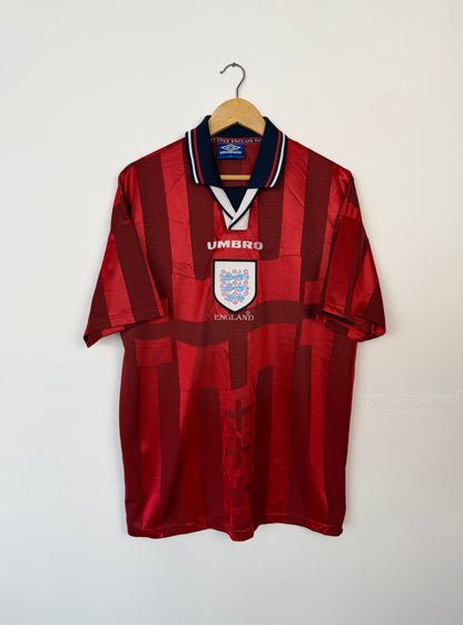 England 1998 World Cup away football shirt (L)
