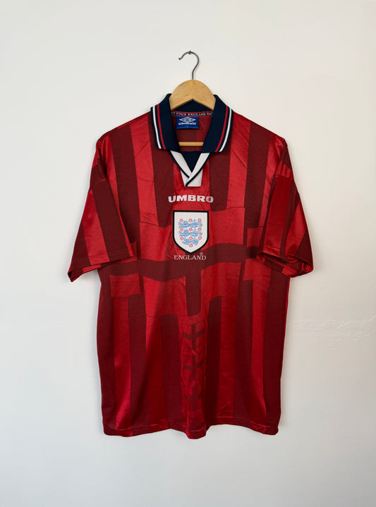 England 1998 World Cup away football shirt (L)
