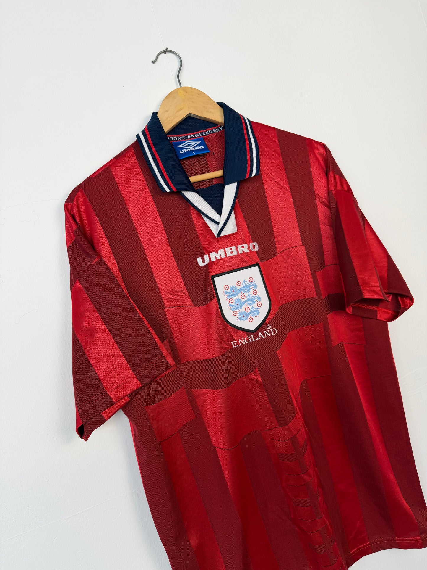 England 1998 World Cup away football shirt (L)