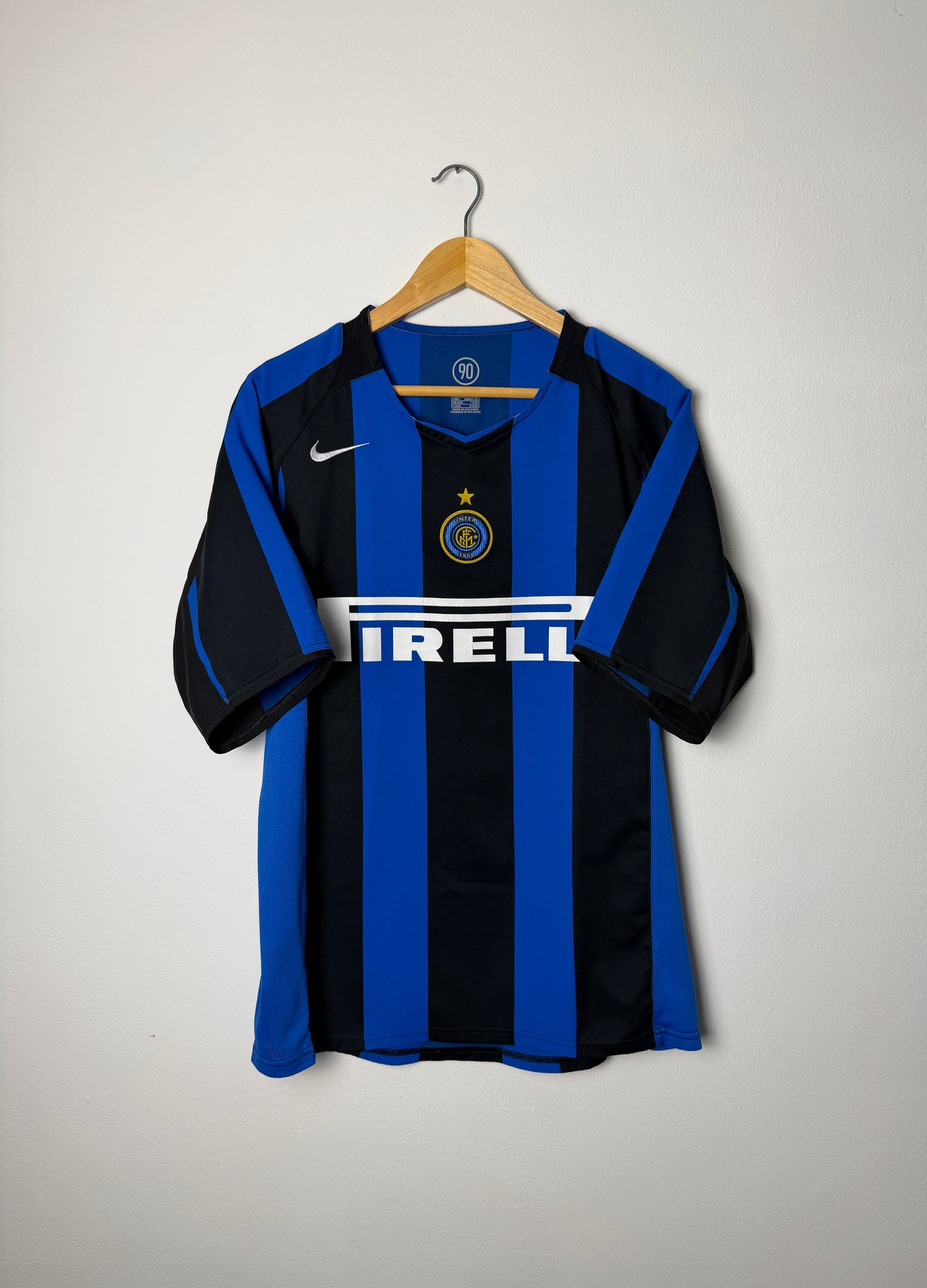 Adriano Inter Milan 2004-05 home football shirt (L)