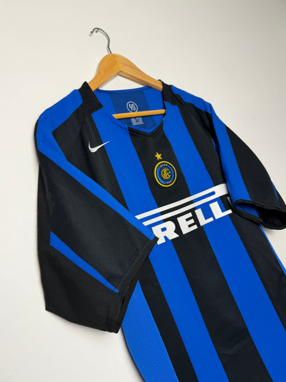 Adriano Inter Milan 2004-05 home football shirt (L)