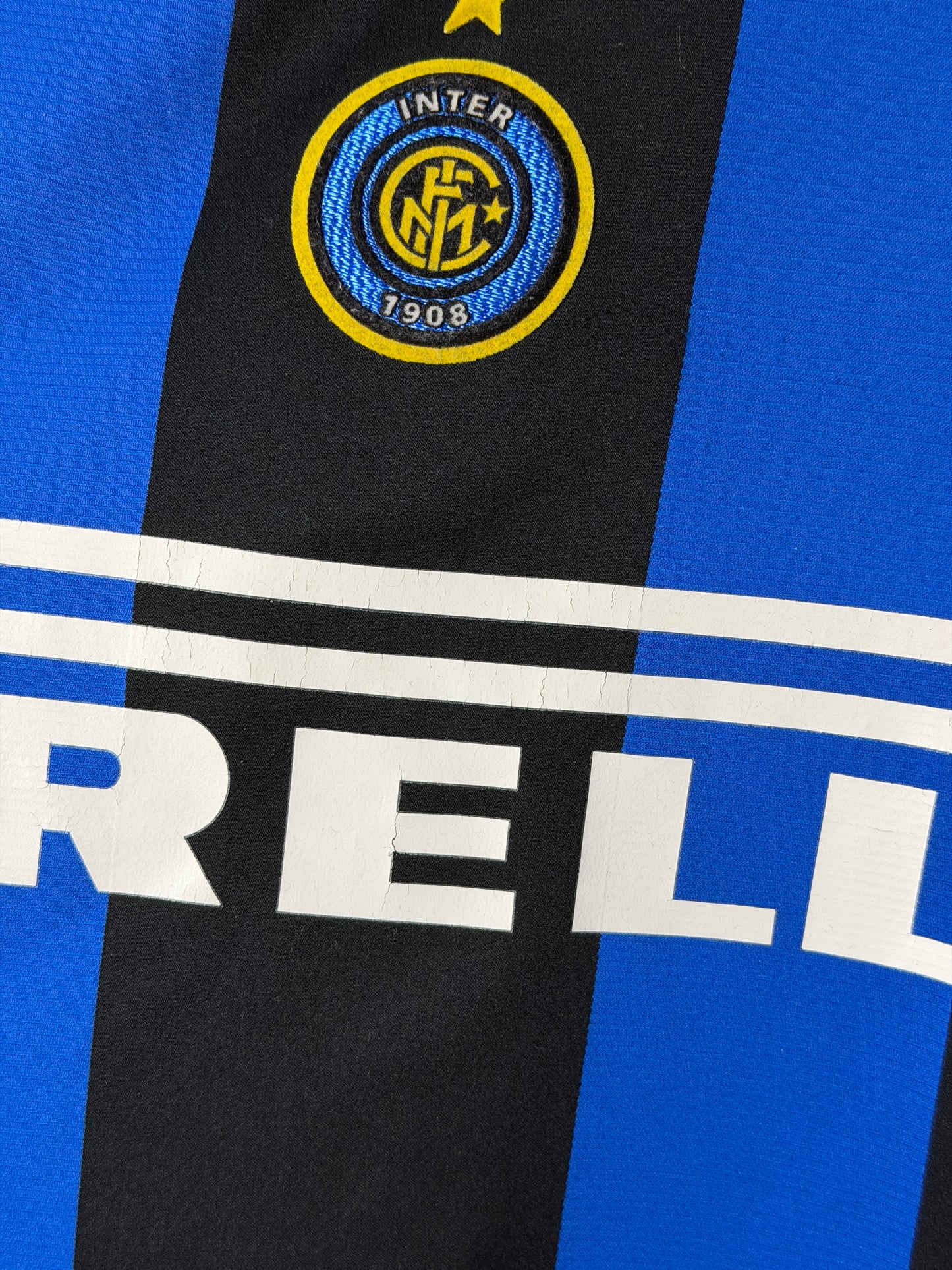 Adriano Inter Milan 2004-05 home football shirt (L)