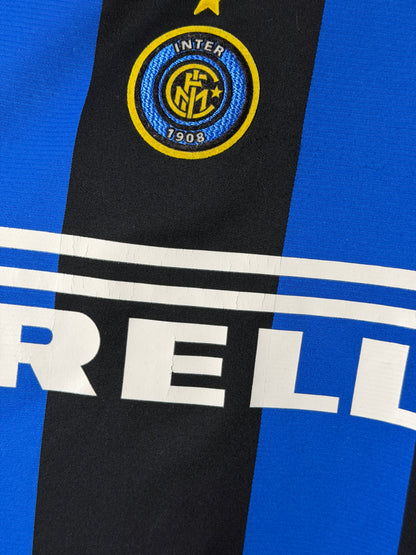 Adriano Inter Milan 2004-05 home football shirt (L)
