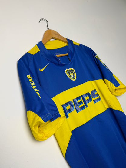 Carlos Tevez Boca Juniors 2004-05 home football shirt (L)