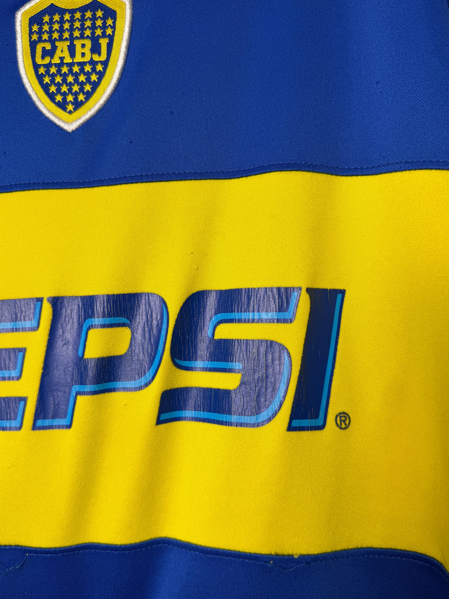 Carlos Tevez Boca Juniors 2004-05 home football shirt (L)