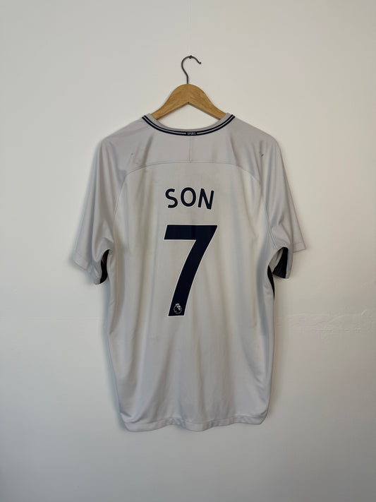 Son Hueng-Min Tottenham Hotspur 2017-18 home football shirt (XL)