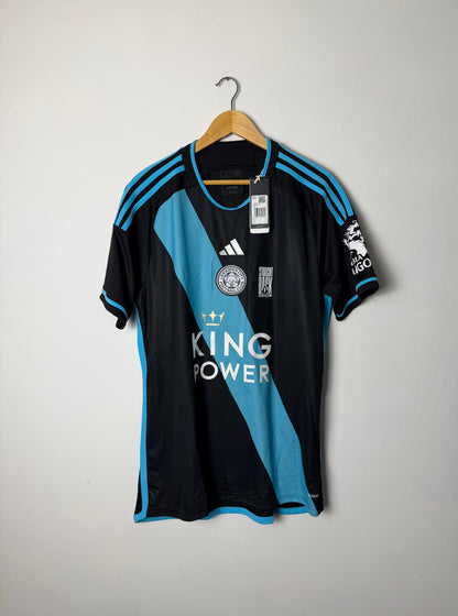 Abdul Fatawu Leicester City FC 2023-24 away football shirt (L)