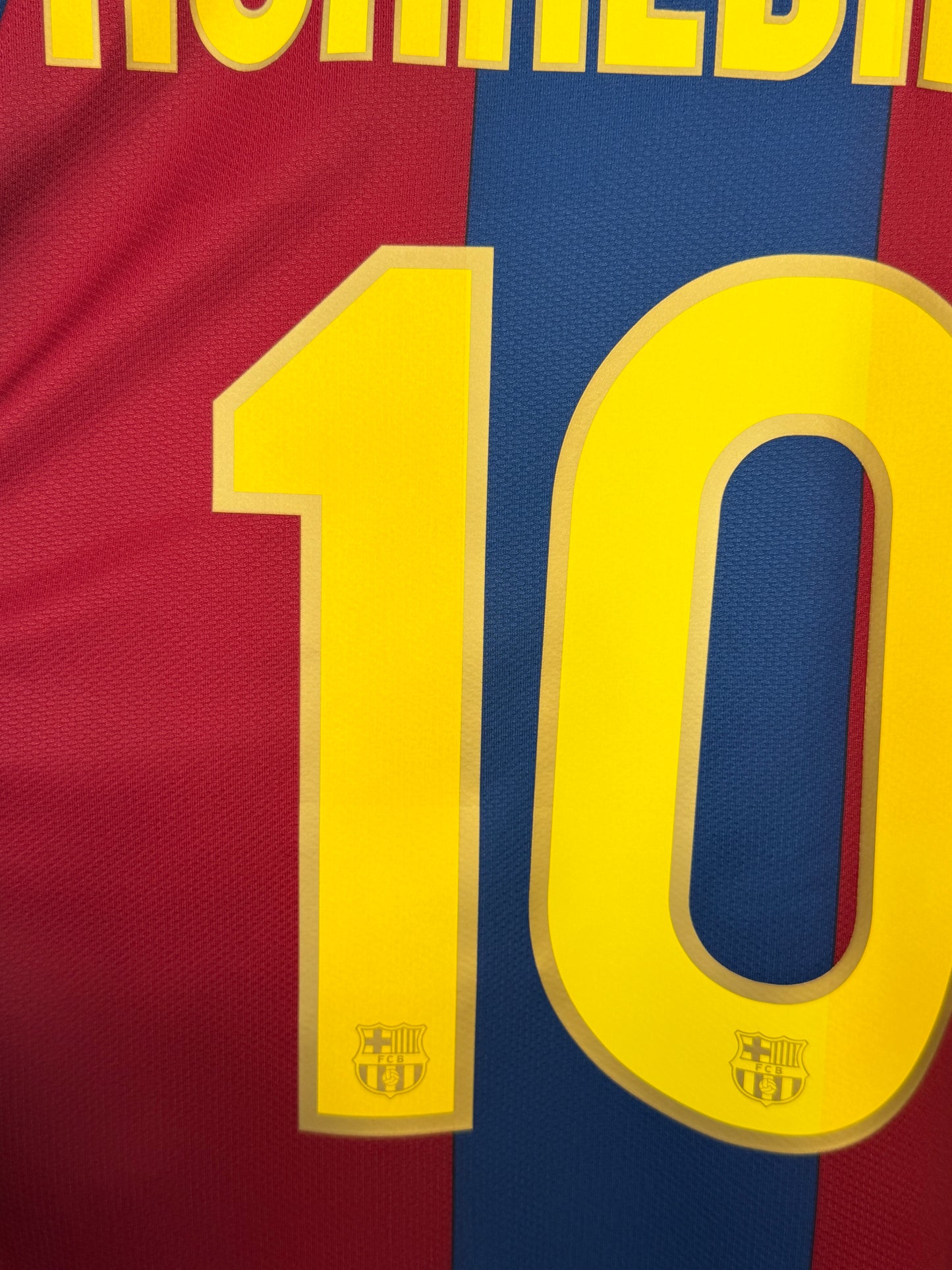 Ronaldinho FC Barcelona 2007-08 home football shirt (XL)
