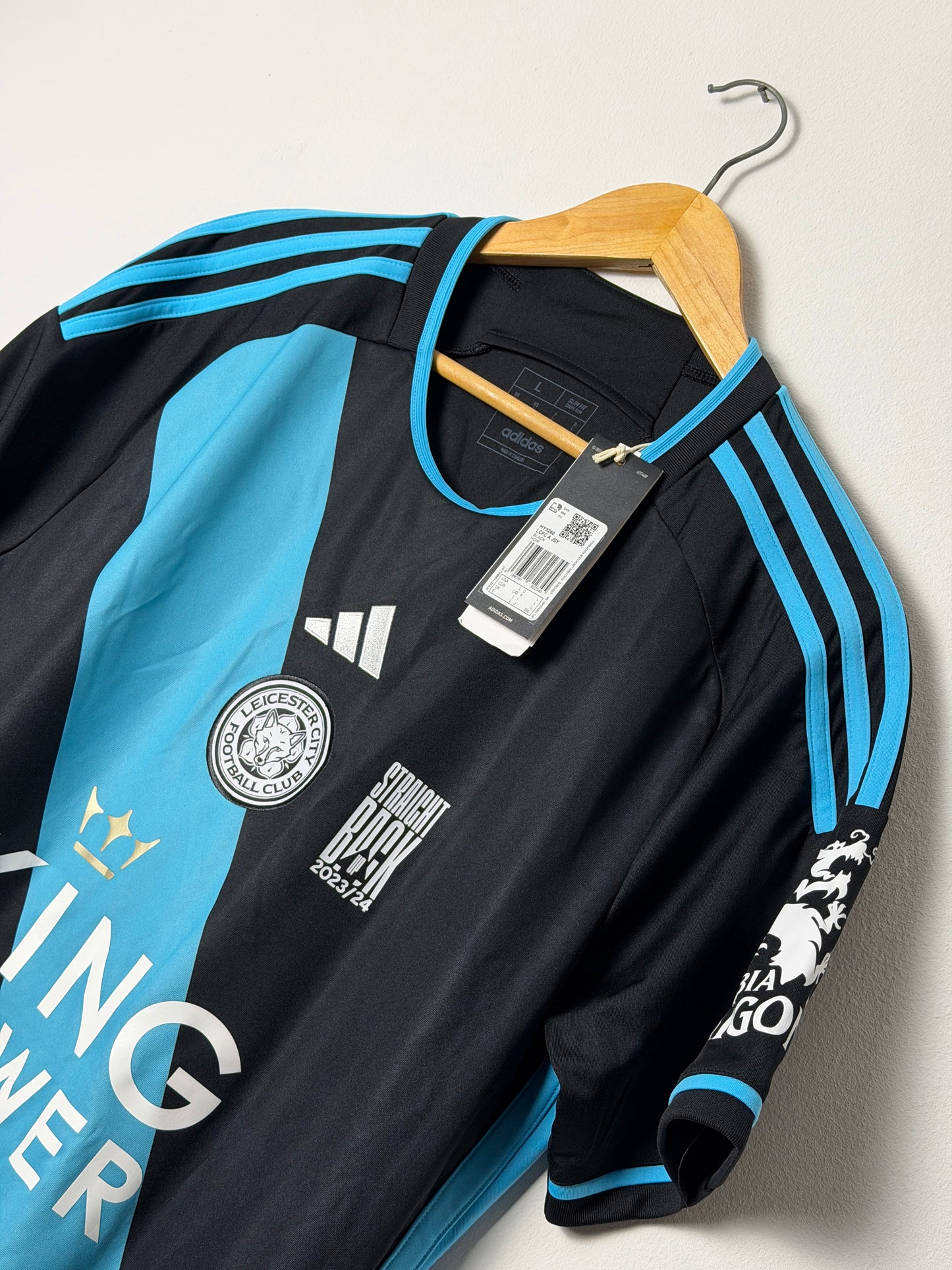 Abdul Fatawu Leicester City FC 2023-24 away football shirt (L)