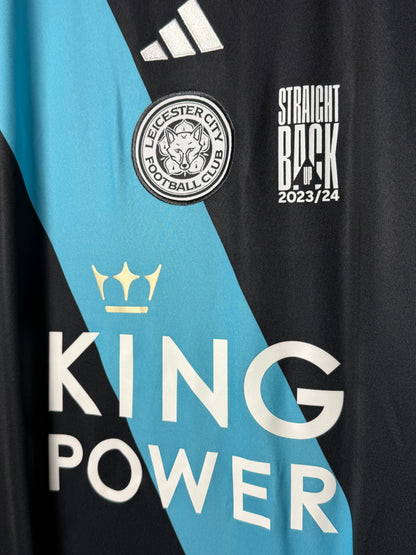 Abdul Fatawu Leicester City FC 2023-24 away football shirt (L)
