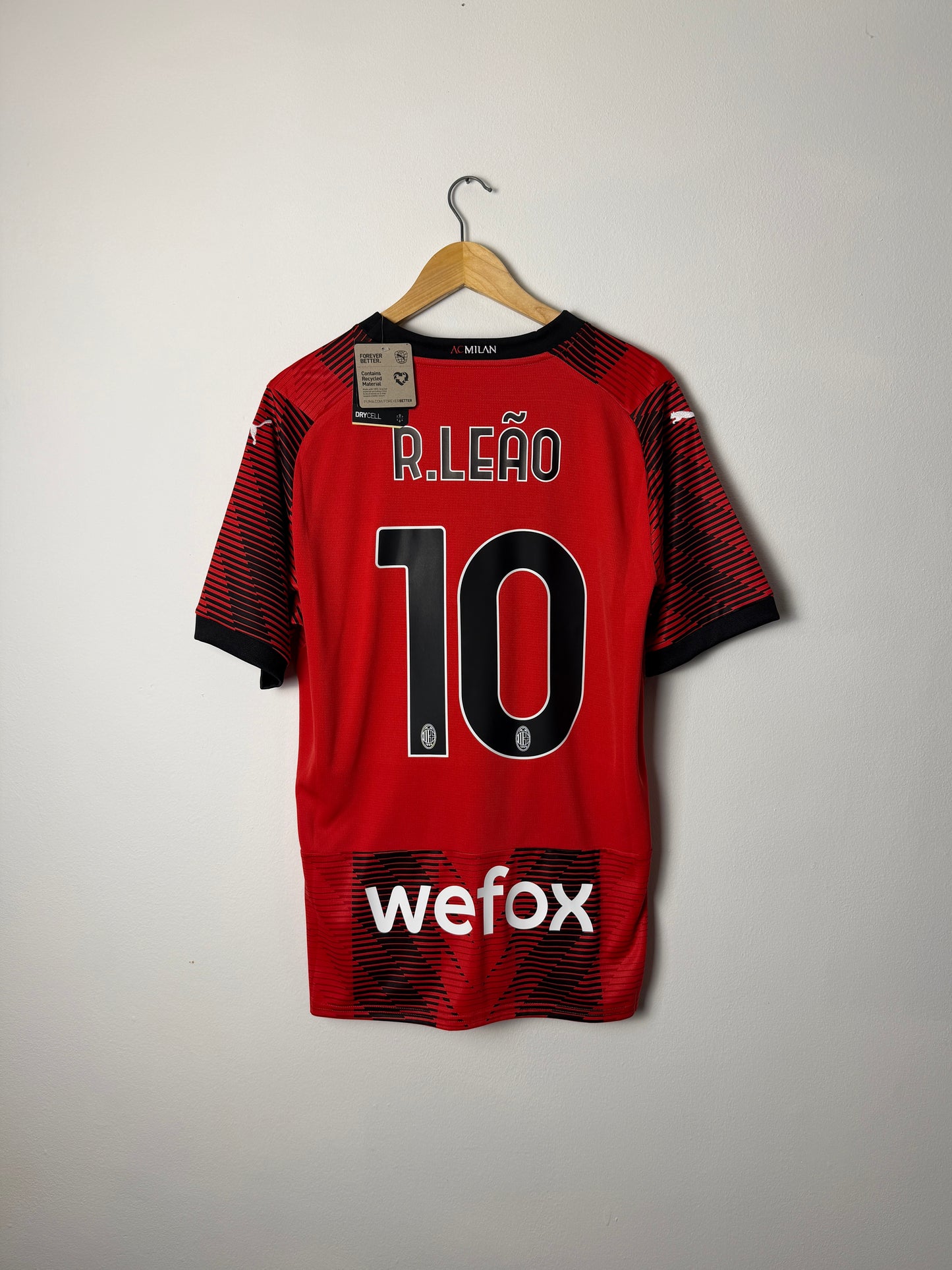 Rafa Leao AC Milan 2023-24 home football shirt (L)