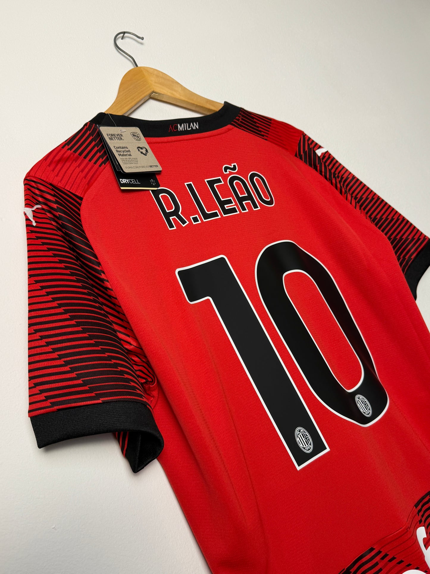 Rafa Leao AC Milan 2023-24 home football shirt (L)
