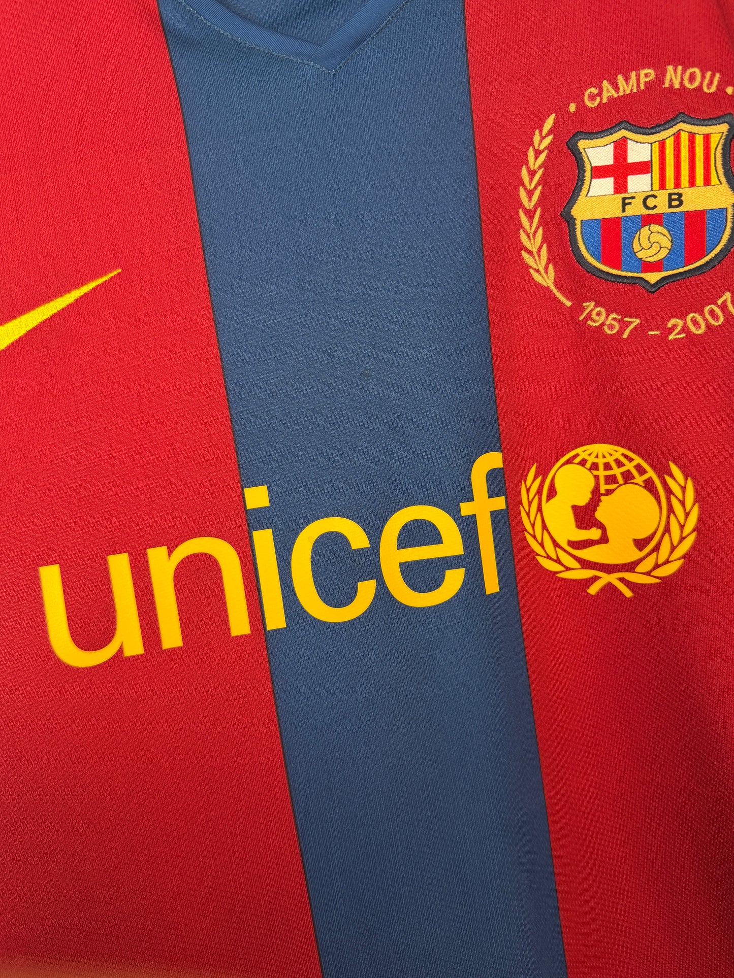 Ronaldinho FC Barcelona 2007-08 home football shirt (XL)