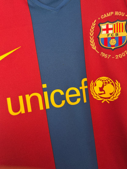 Ronaldinho FC Barcelona 2007-08 home football shirt (XL)