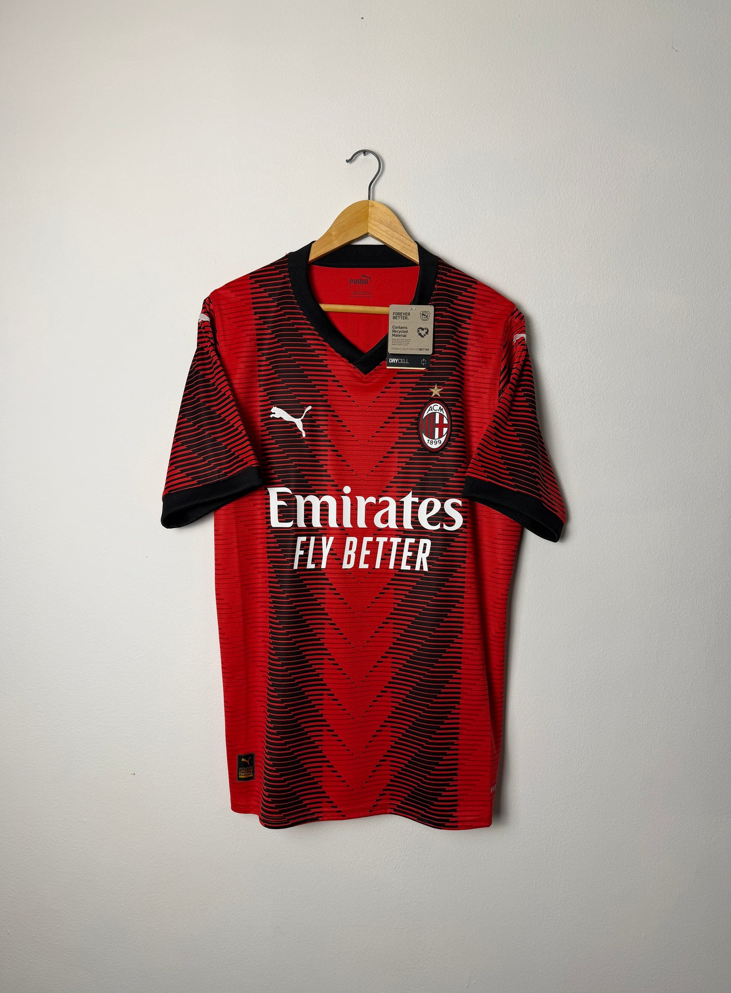 Rafa Leao AC Milan 2023-24 home football shirt (L)