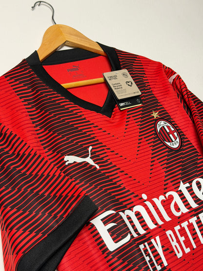 Rafa Leao AC Milan 2023-24 home football shirt (L)