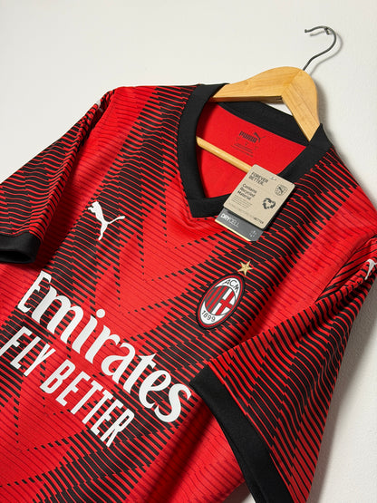 Rafa Leao AC Milan 2023-24 home football shirt (L)