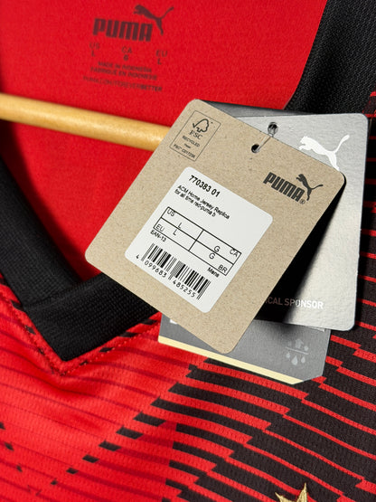 Rafa Leao AC Milan 2023-24 home football shirt (L)