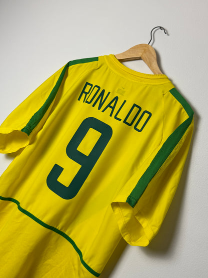 Ronaldo Brazil 2002 World Cup home football shirt (L)