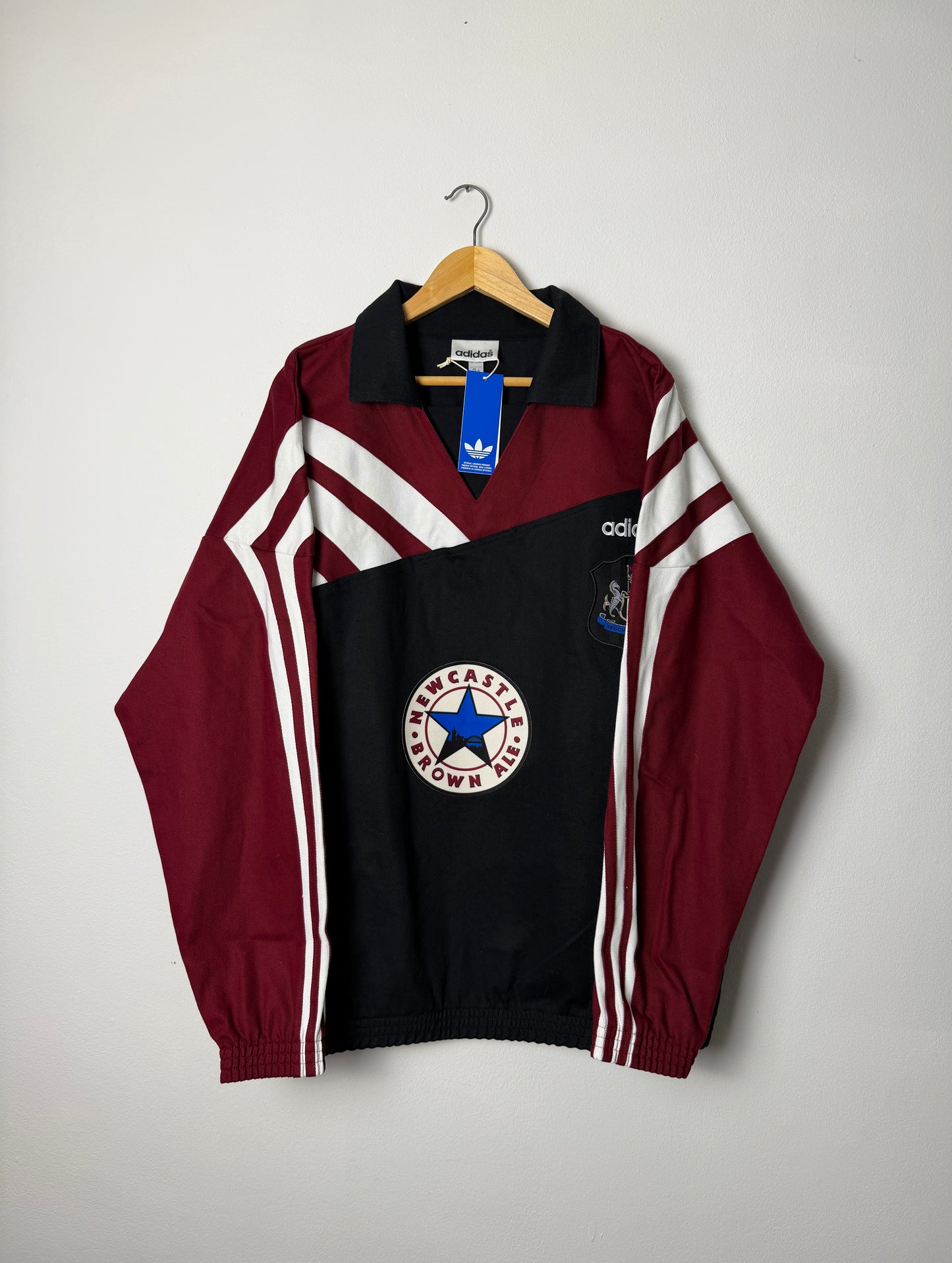 Newcastle United 1995 re issue training drill jacket (XL)