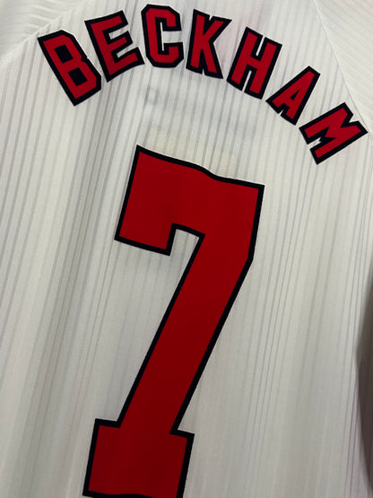 David Beckham England 1998 World Cup home football shirt (L)