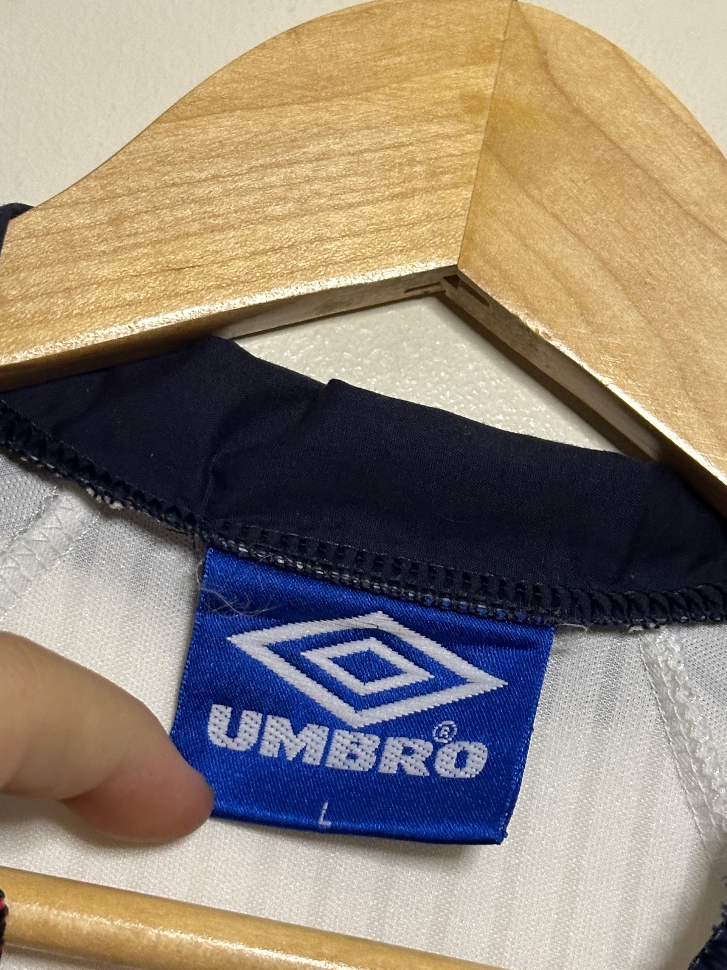 David Beckham England 1998 World Cup home football shirt (L)