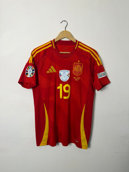 Lamine Yamal Spain Euro 2024 Final home football shirt (M)