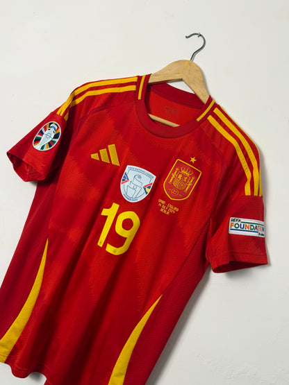 Lamine Yamal Spain Euro 2024 Final home football shirt (M)