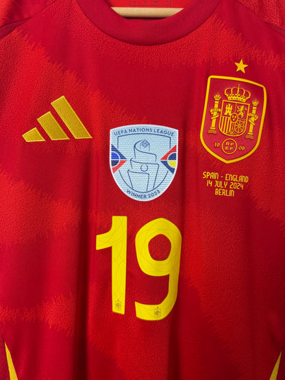 Lamine Yamal Spain Euro 2024 Final home football shirt (M)