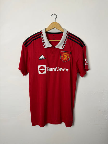 Kobbie Mainoo Manchester United 2022-23 home football shirt (L)