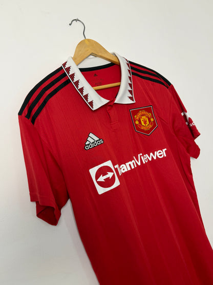 Kobbie Mainoo Manchester United 2022-23 home football shirt (L)