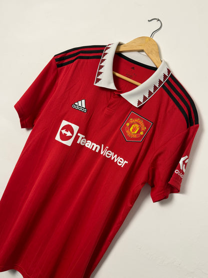 Kobbie Mainoo Manchester United 2022-23 home football shirt (L)