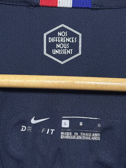 Kylian Mbappe France 2018 World Cup final edition home football shirt (L)