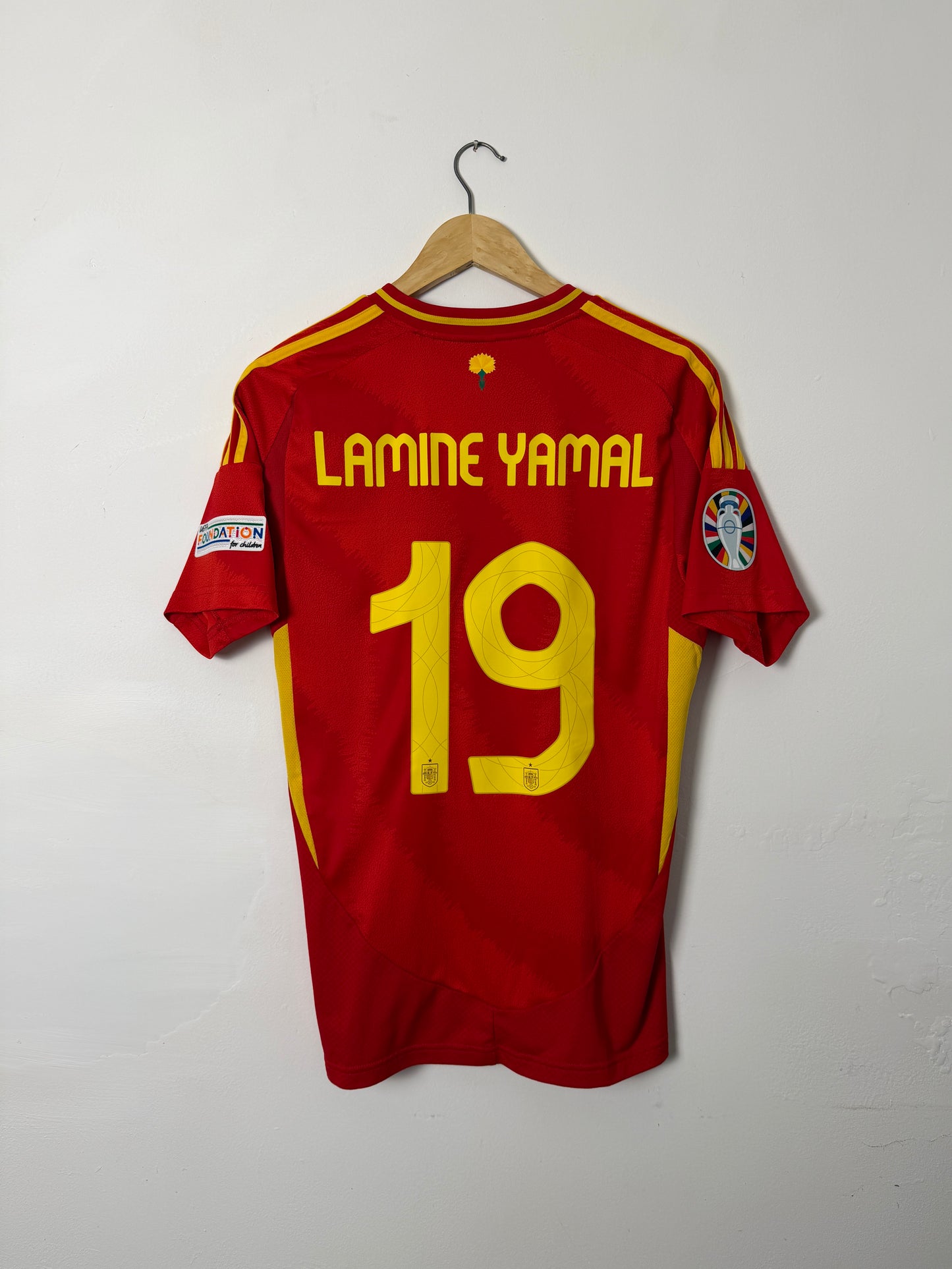 Lamine Yamal Spain Euro 2024 Final home football shirt (M)