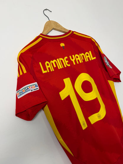 Lamine Yamal Spain Euro 2024 Final home football shirt (M)