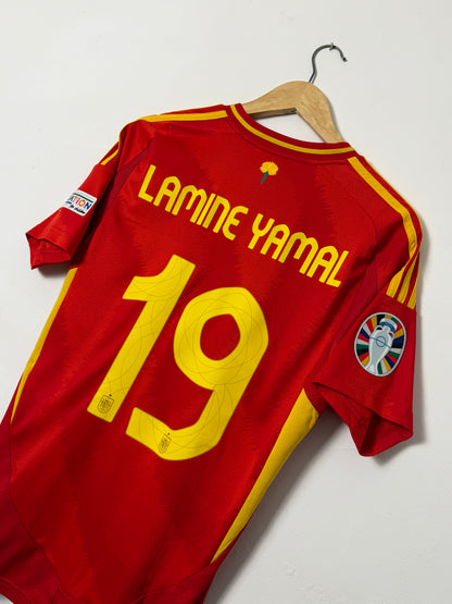 Lamine Yamal Spain Euro 2024 Final home football shirt (M)