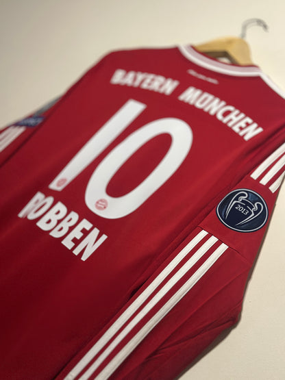 Arjen Robben FC Bayern Munich 2013-14 long sleeve home football shirt (M)