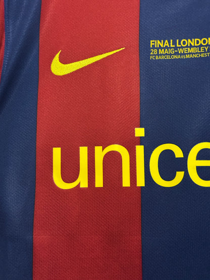 Lionel Messi FC Barcelona 2010-11 champions league final edition home football shirt (M)