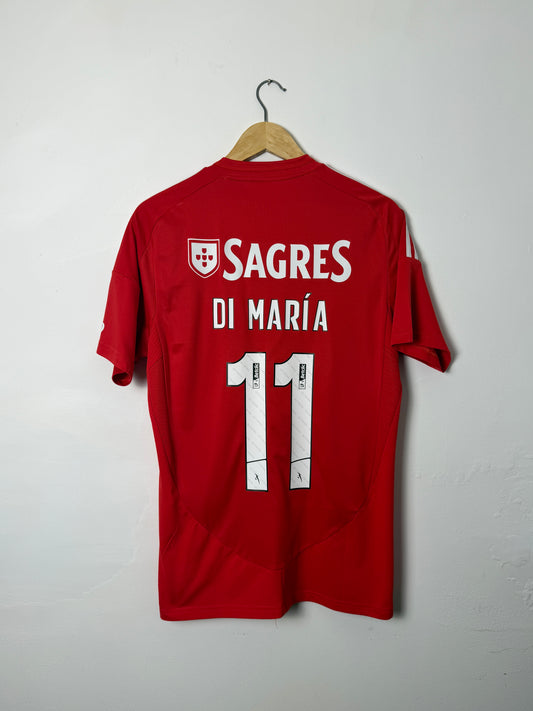 Angel Di Maria SL Benfica 2024-25 home football shirt (M)