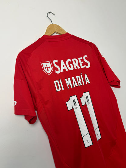 Angel Di Maria SL Benfica 2024-25 home football shirt (M)