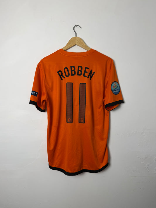 Arjen Robben Netherlands 2012 Euros home football shirt (M)