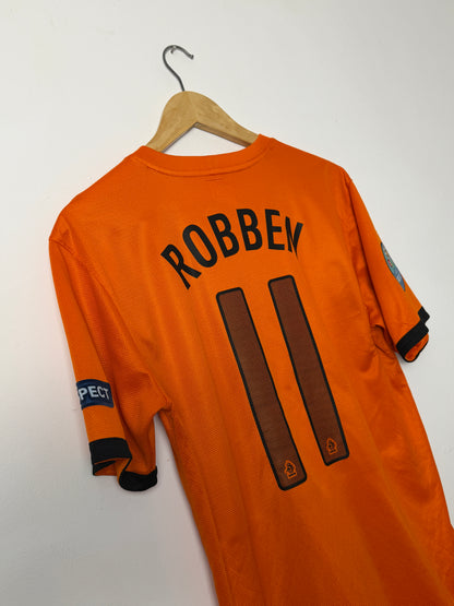 Arjen Robben Netherlands 2012 Euros home football shirt (M)