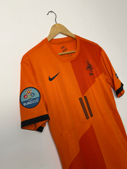 Arjen Robben Netherlands 2012 Euros home football shirt (M)